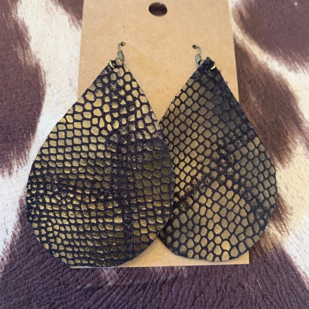 Snakeskin earrings